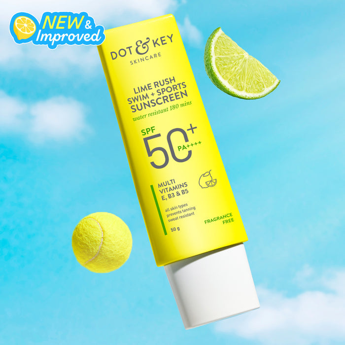 Dot & Key Lime Rush Swim + Sports Sunscreen SPF 50+ (Water Resistant) 50g
