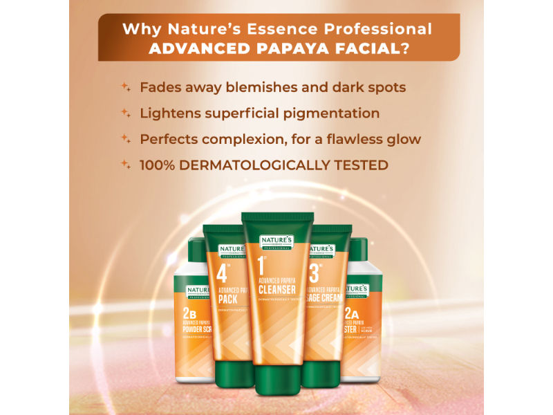 Nature's Essence Professional Advanced Papaya Facial Kit, 230g Buy at Indicrest Image 4