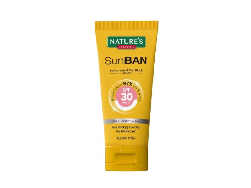 Nature's Essence Sunban SPF 30 PA+++ Sunscreen & Tan Block Lotion, 60ml Buy at Indicrest Image 10