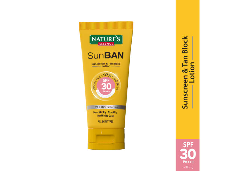 Nature's Essence Sunban SPF 30 PA+++ Sunscreen & Tan Block Lotion, 60ml Buy at Indicrest