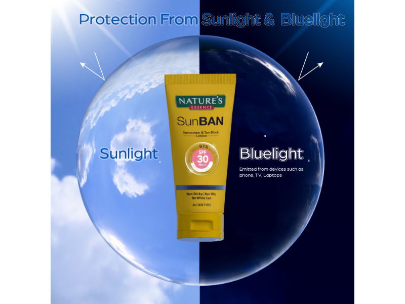 Nature's Essence Sunban SPF 30 PA+++ Sunscreen & Tan Block Lotion, 60ml Buy at Indicrest Image 8