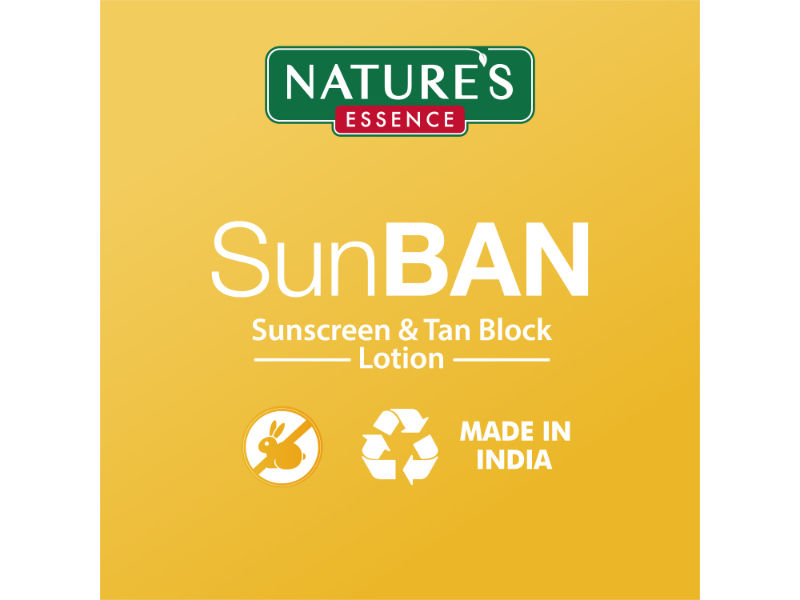 Nature's Essence Sunban SPF 50 PA+++ Sunscreen & Tan Block Lotion, 60ml Buy at Indicrest Image 10
