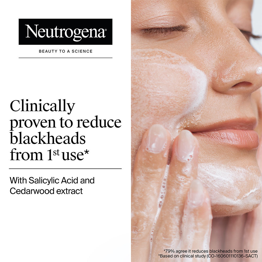 Neutrogena Deep Clean Blackhead Eliminating Face Scrub & Exfoliator with Salicylic Acid, 100g