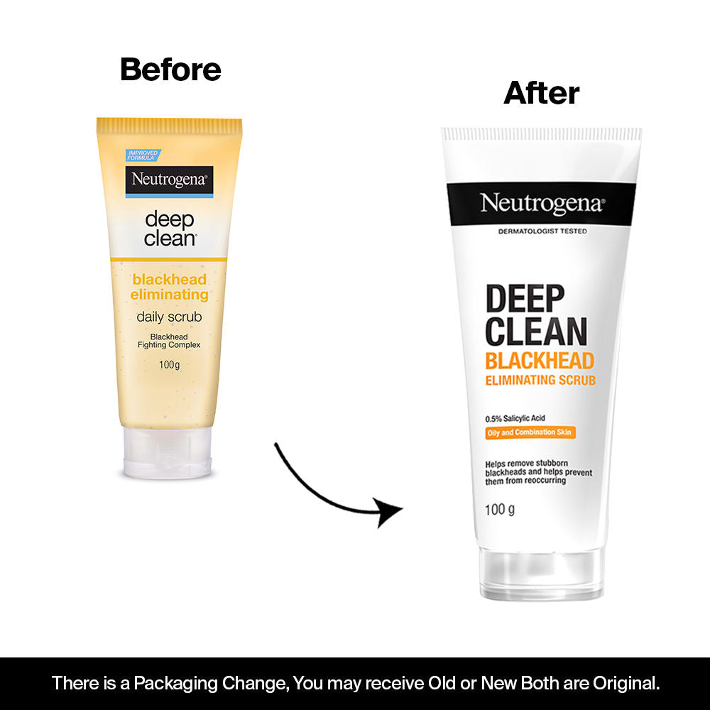 Neutrogena Deep Clean Blackhead Eliminating Face Scrub & Exfoliator with Salicylic Acid, 100g