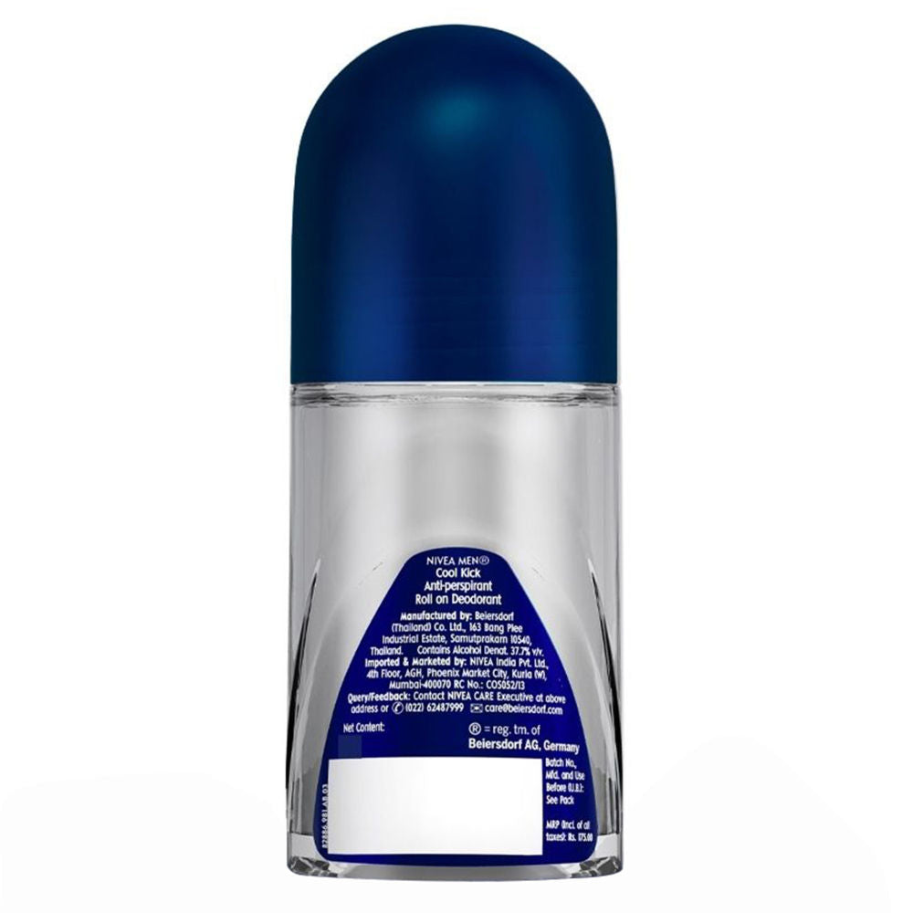 Nivea Men Cool Kick Deodorant Roll On For Men, 25ml Buy at Indicrest Image 6