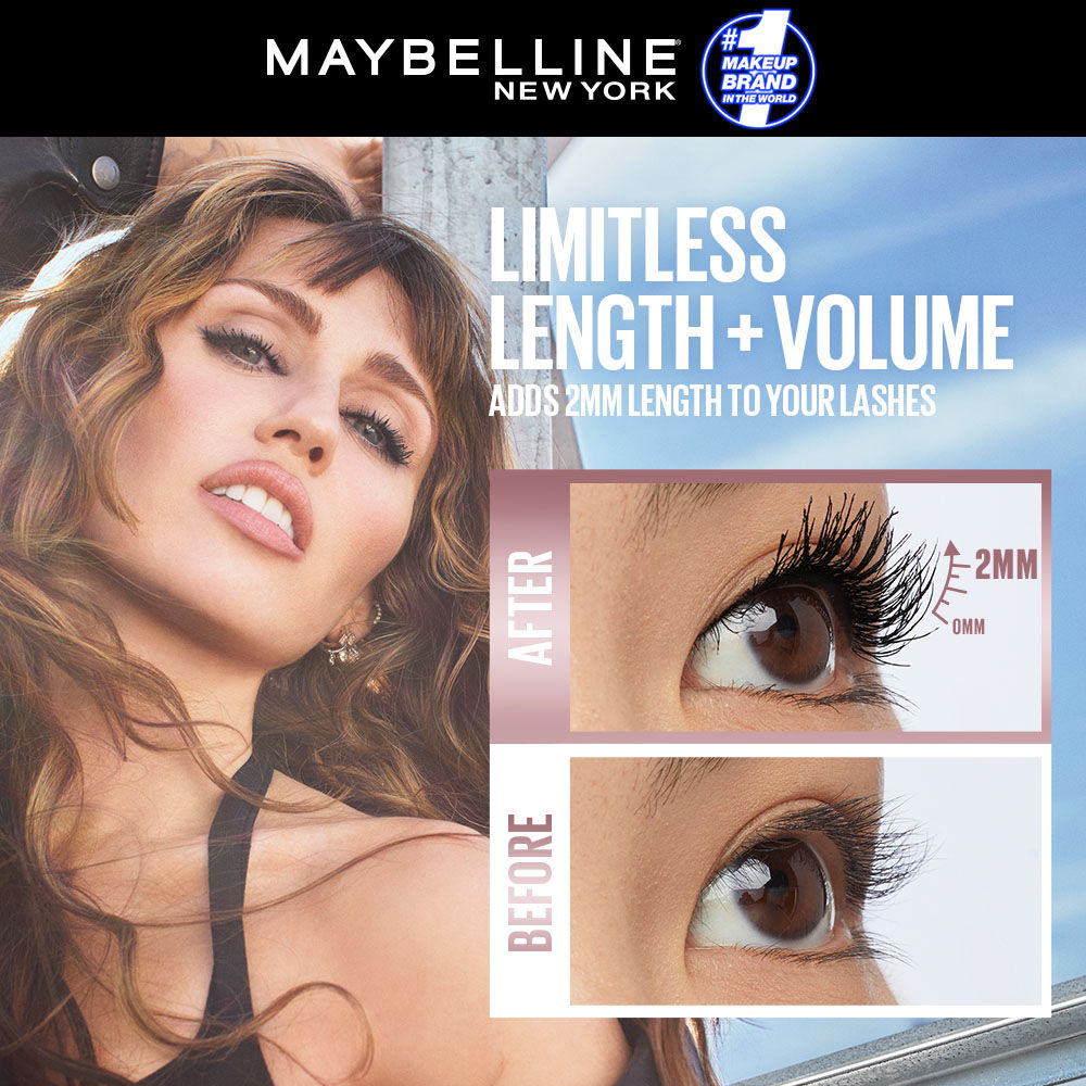 Maybelline New York Lash Sensatiol Sky High Mascara, 802 Very Black, Lengthening & Waterproof, 6ml Buy at Indicrest Image 2