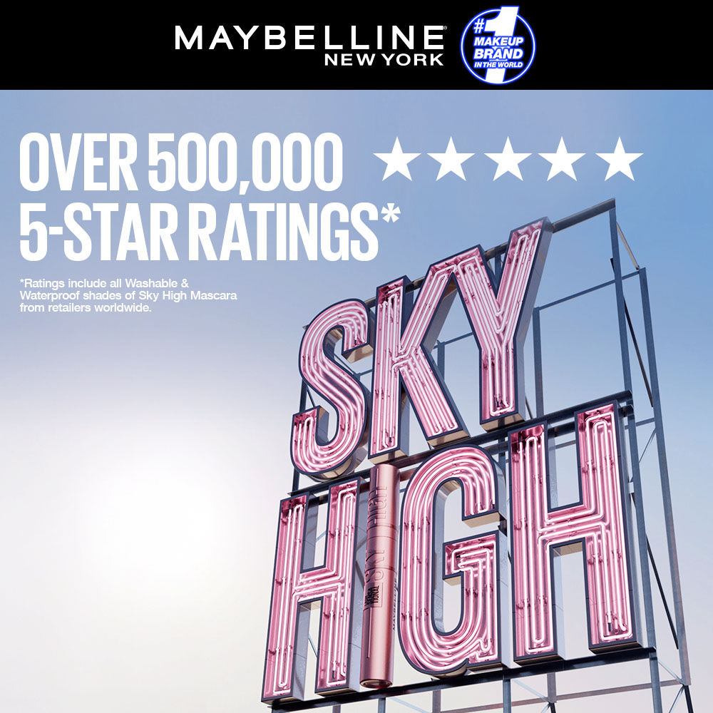 Maybelline New York Lash Sensatiol Sky High Mascara, 802 Very Black, Lengthening & Waterproof, 6ml Buy at Indicrest Image 6