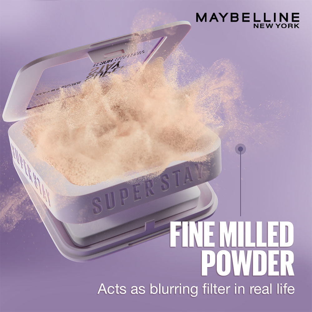 Maybelline New York Super Stay Flex Powder Foundation Compact-30H Full Cover-for Oily Skin - 128, 9g Buy at Indicrest Image 4