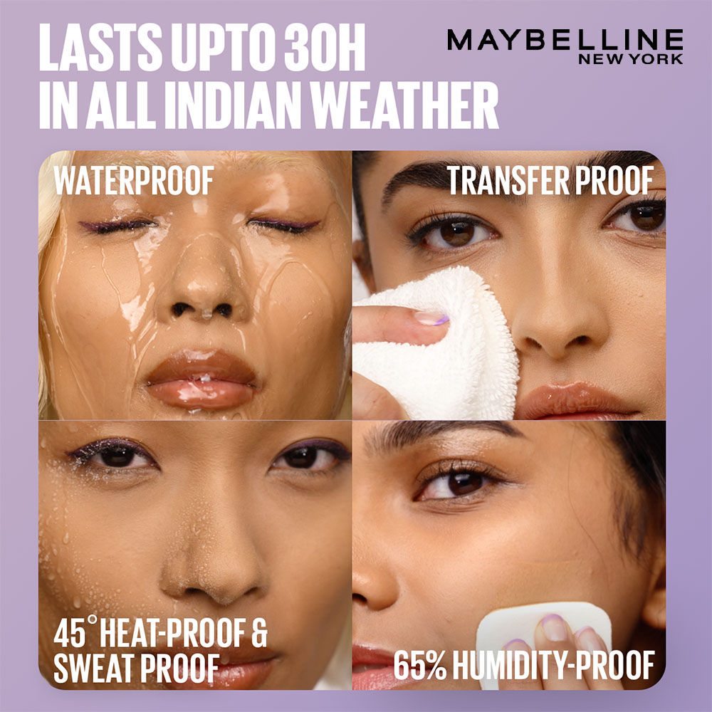 Maybelline New York Super Stay Flex Powder Foundation Compact-30H Full Cover-for Oily Skin - 128, 9g Buy at Indicrest Image 6