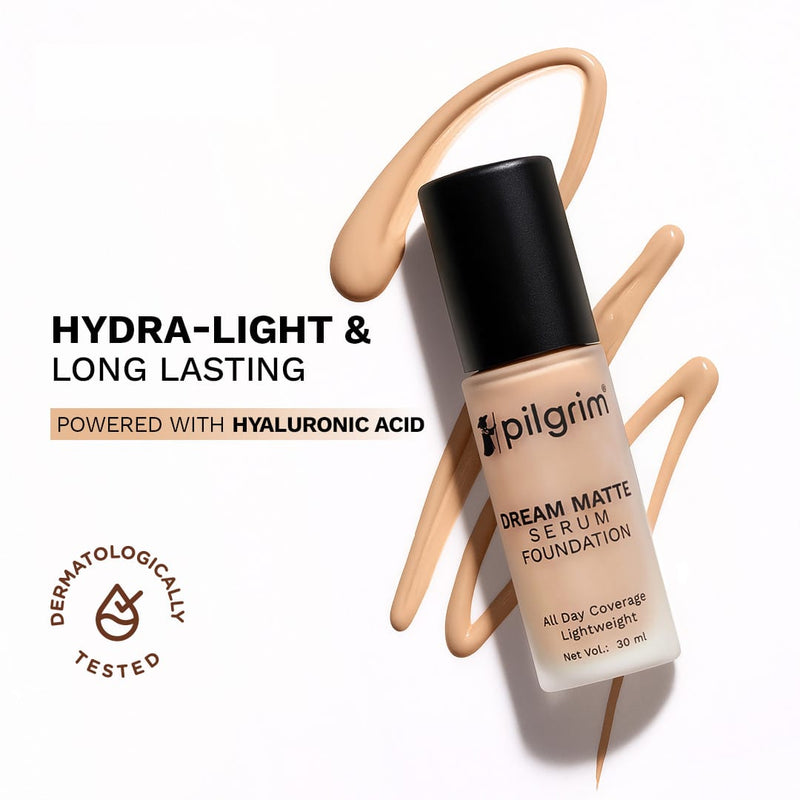 pilgrim dream matte tinted serum foundation classic nude 123   Buy from Indicrest