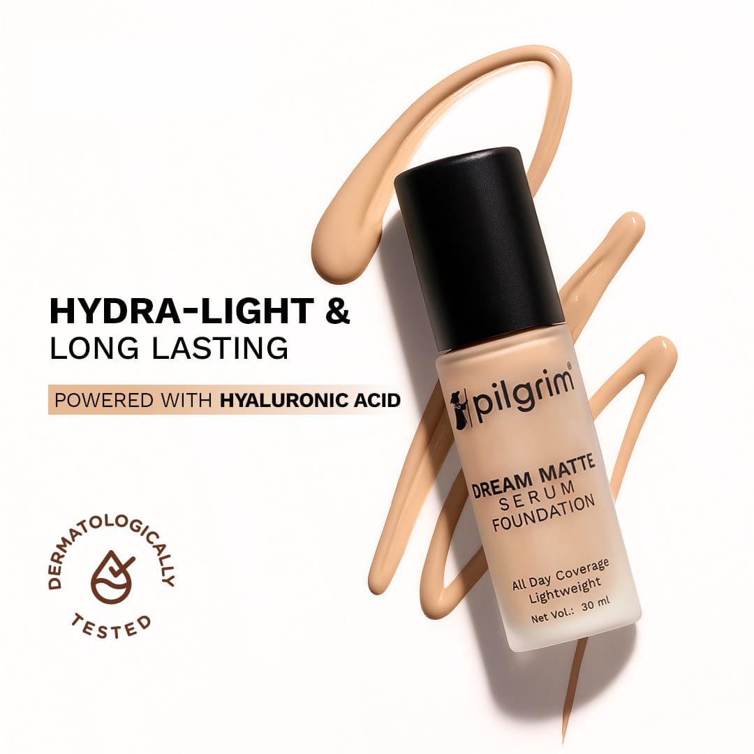 Pilgrim Dream Matte Tinted Serum Foundation, Golden Beige - 215 - Image 3 - Buy from Indicrest