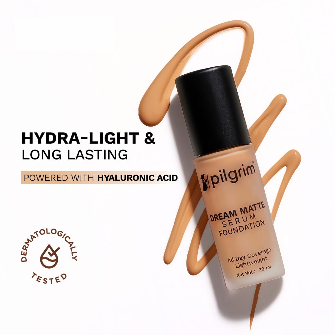 Pilgrim Dream Matte Tinted Serum Foundation, Natural Almond - 225 - Image 6 - Buy from Indicrest