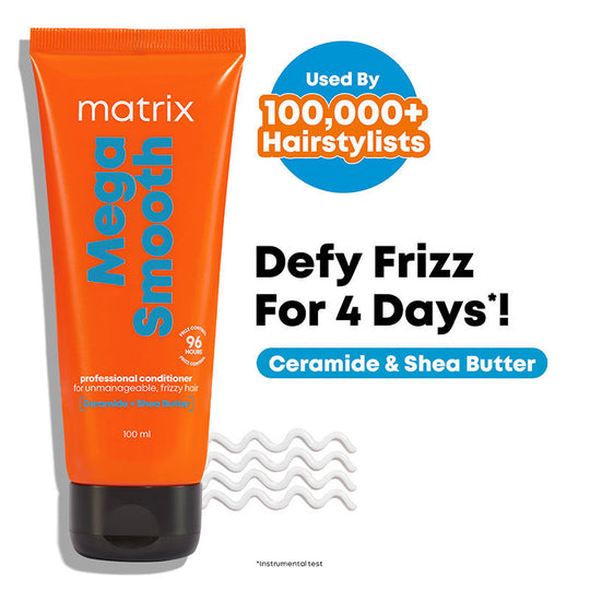 Matrix Mega Smooth Professional Conditioner For Frizzy Hair, For All Hair Types, Paraben-Free, 100ml Buy at Indicrest