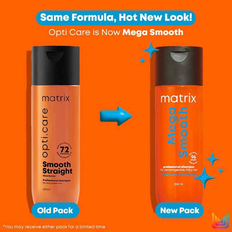 Matrix Mega Smooth Professional Shampoo For Frizzy Hair, For All Hair Types, Paraben-Free, 200ml Buy at Indicrest Image 2