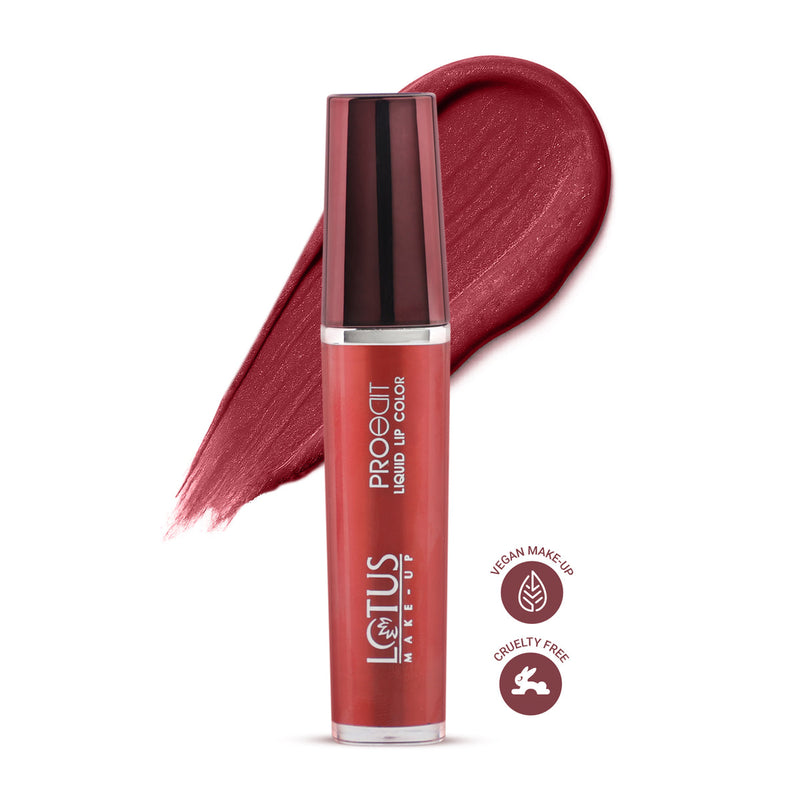 Lotus Herbals Proedit Liquid Matte Lip Color, PETAL KISS, 8g
