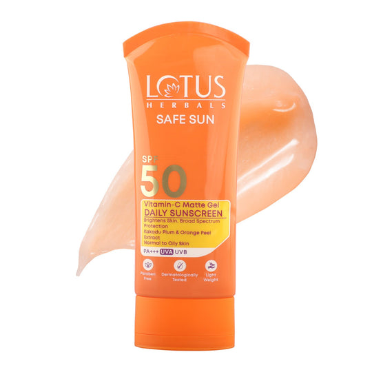 Lotus Herbals Safe Sun Vitamin-C MatteGEL Daily Sunscreen SPF 50, Pack of 2