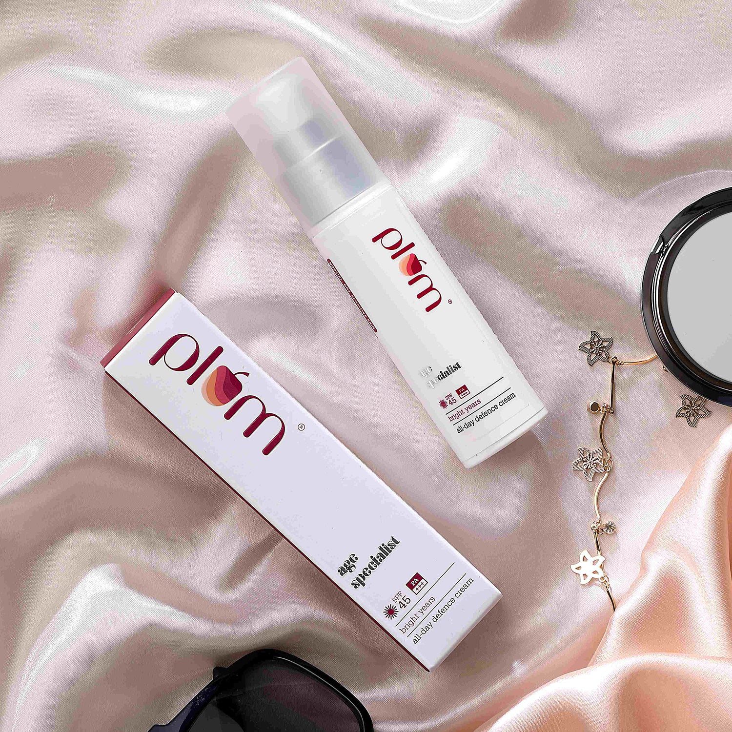 Plum Plum Bright Years All-Day Defence SPF 45 Sunscreen for Mature Skin 45ml