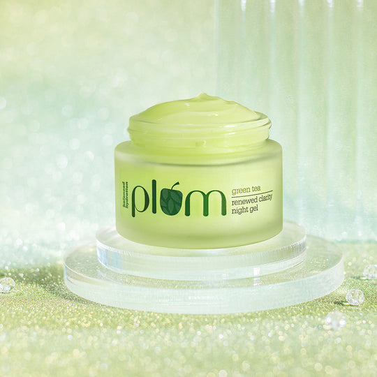 Plum Green Tea Renewed Clarity Night Gel Cream for Oily Skin | Fights Acne| Overnight Hydration |Lightweight & Non-Greasy, 50ml Buy at Indicrest