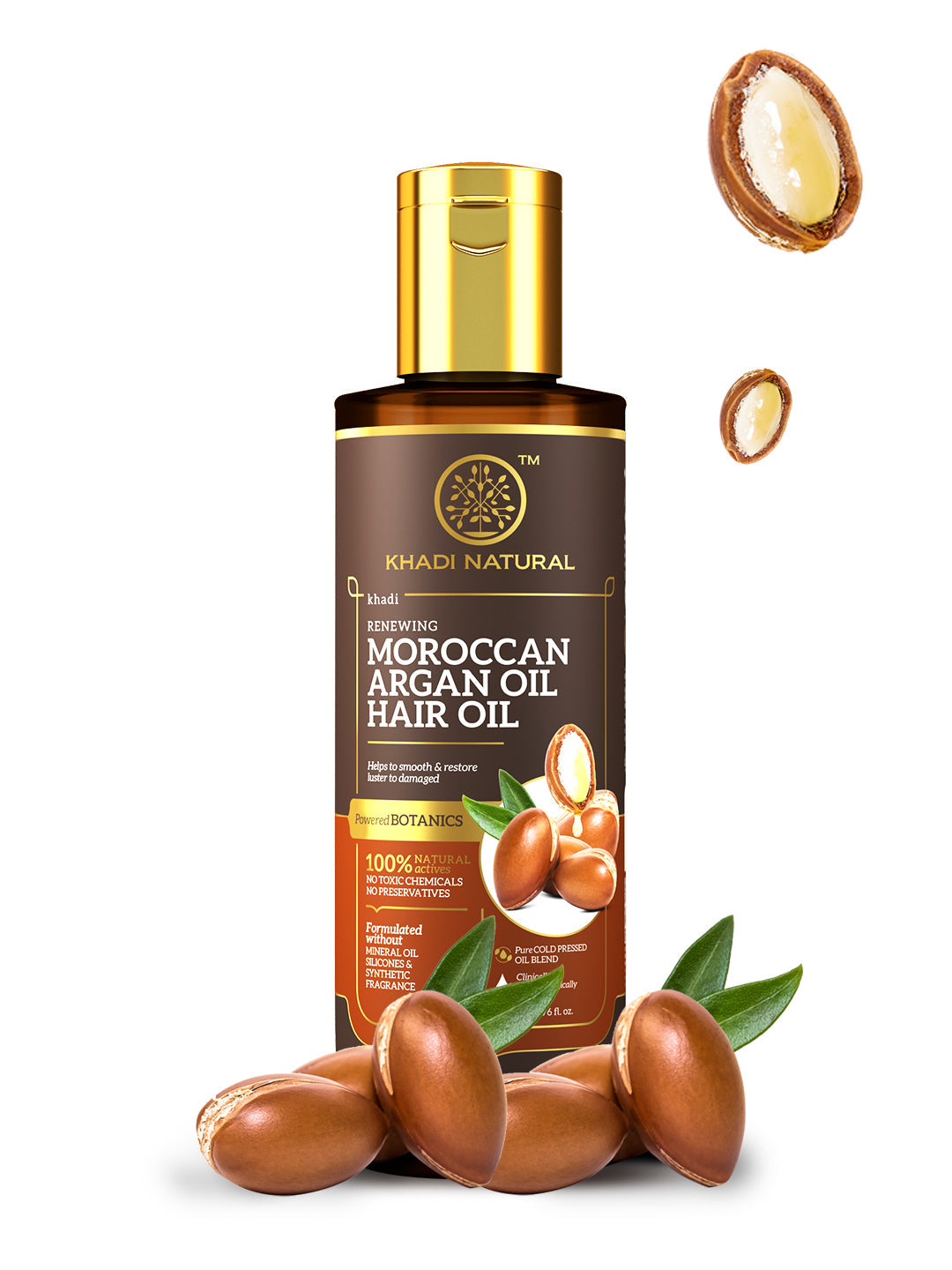 Khadi Natural Moroccan Argan Hair oil - 200ml - Image 9 - Buy from Indicrest