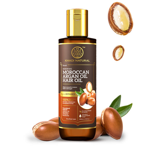 Khadi Natural Moroccan Argan Hair oil - 200ml - Buy from Indicrest