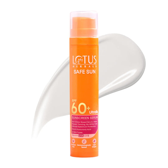 Lotus Herbals Safe Sun UltraRX Sunscreen Serum SPF 60 PA++++, 50ml