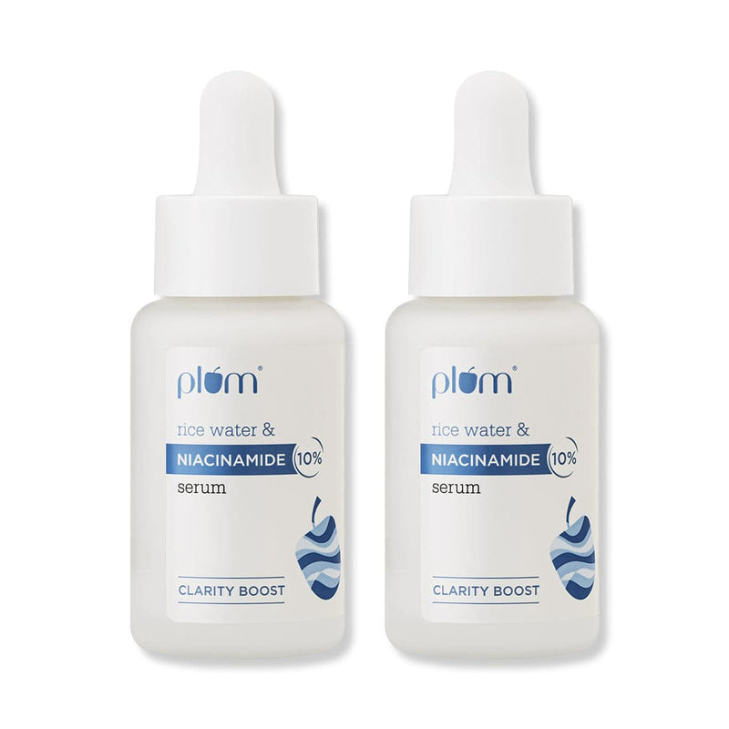 Plum 10% Niacinamide Face Serum - Pack of 2 | 30ml | Brightens From 1st Use | 2x Instant Hydration | Fades Blemishes Buy at Indicrest