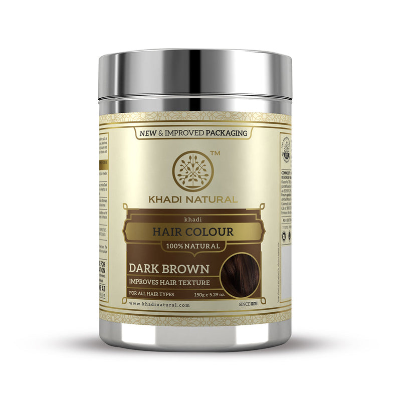 Khadi Natural Hair Colour Dark Brown - 150gm - Buy from Indicrest