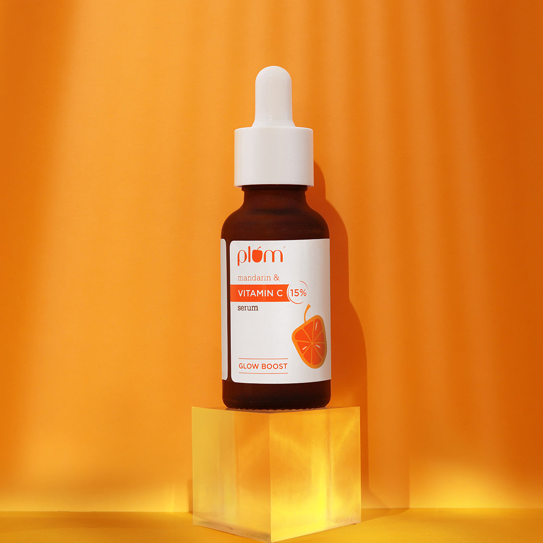 Plum 15% Vitamin C Serum with Mandarin for glowing skin | Boosts Glow & Fades Dark Spots In 2 Weeks | Dermat-Tested, 30ml