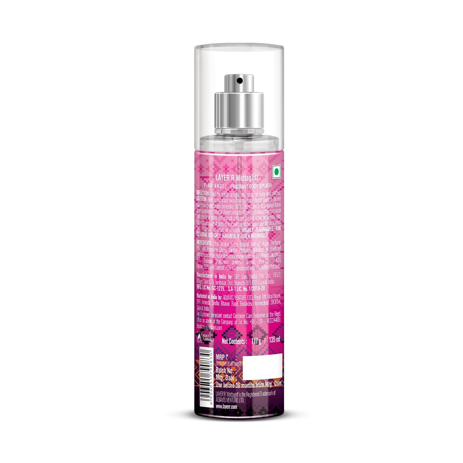 Wottagirl PINK ANGEL, 135ml - Image 3 - Buy from Indicrest