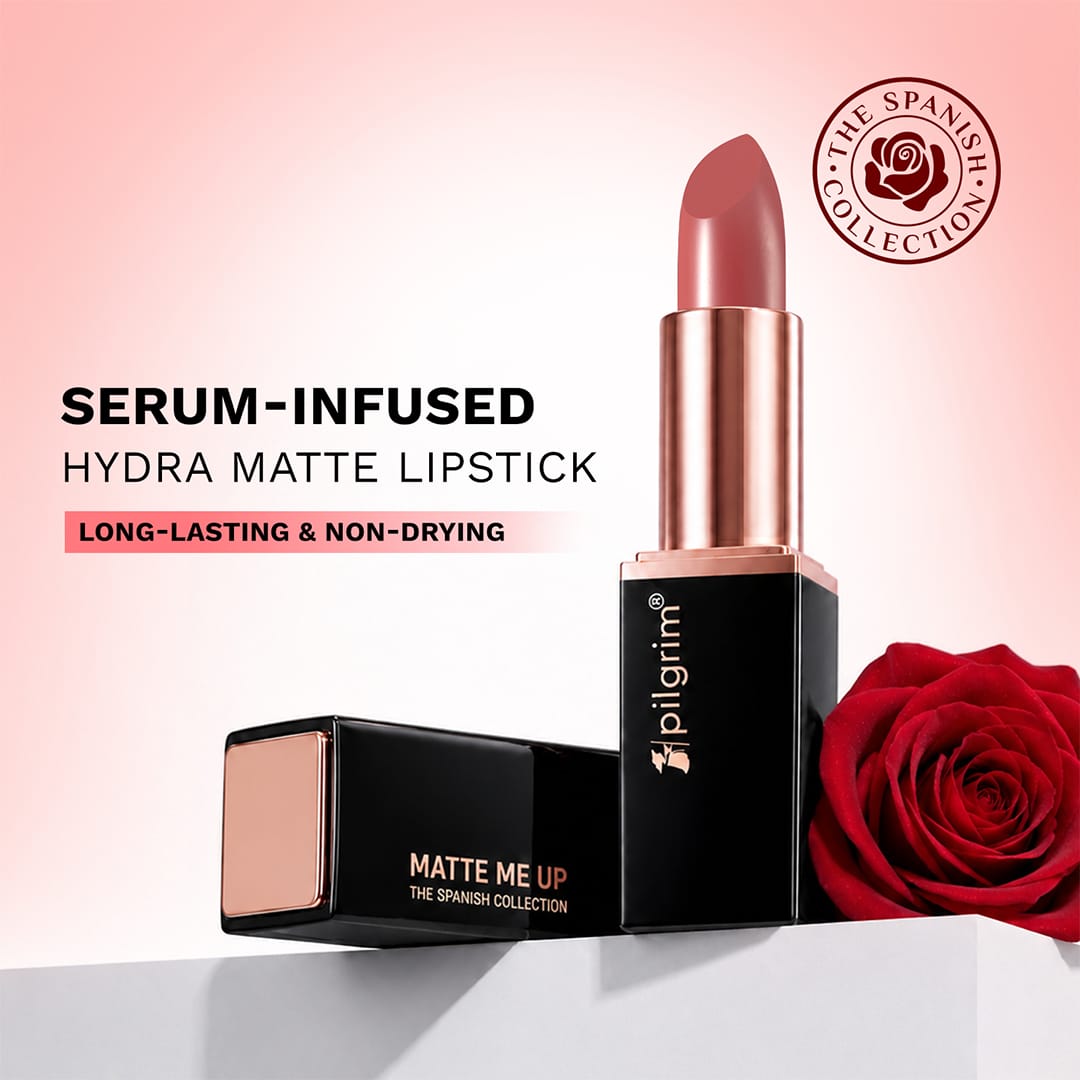 Pilgrim Matte Me Up Serum Bullet Lipstick, Chocolate Tease  - 32 - Image 10 - Buy from Indicrest