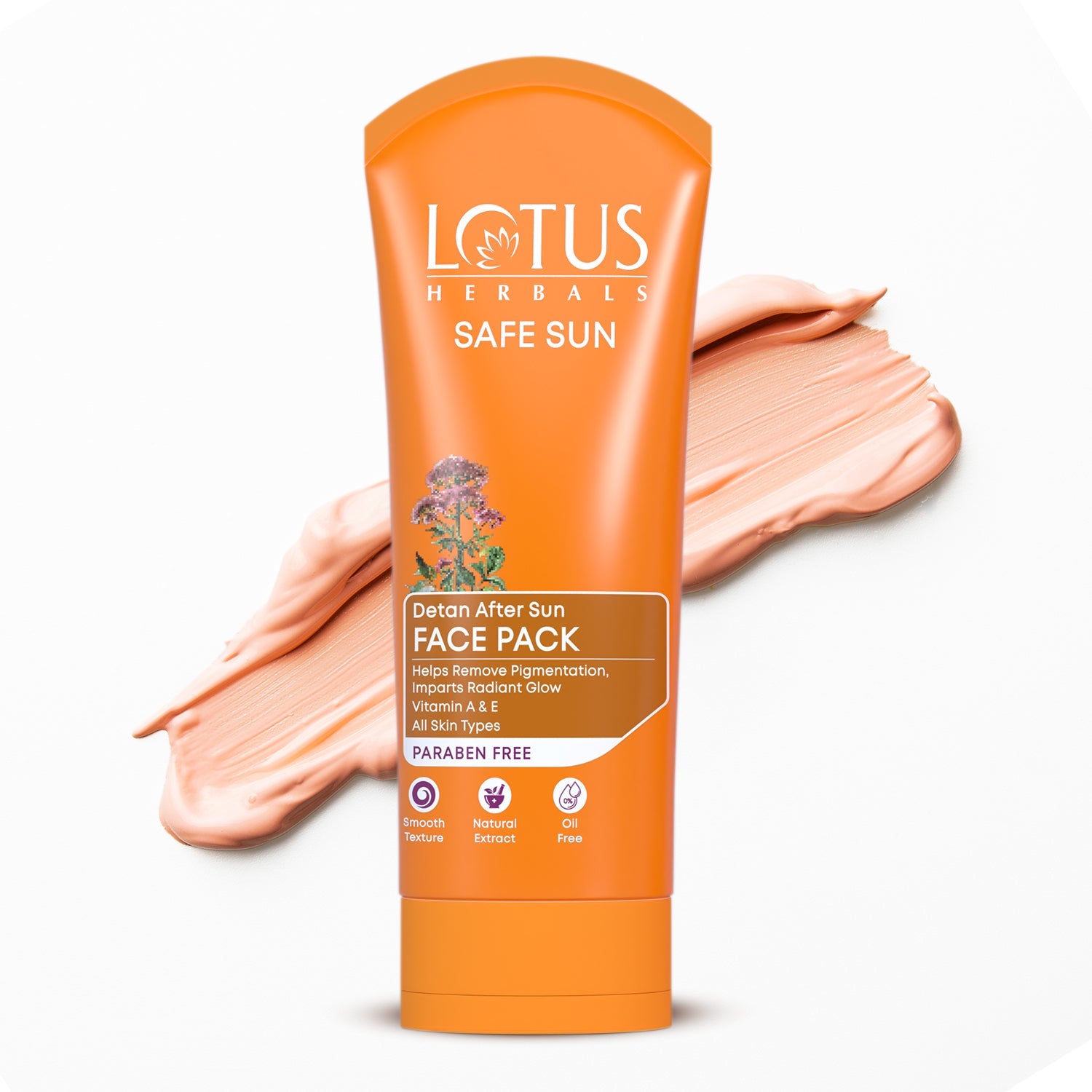 Lotus Herbals Safe Sun DeTAN After-Sun Face Pack, 100g