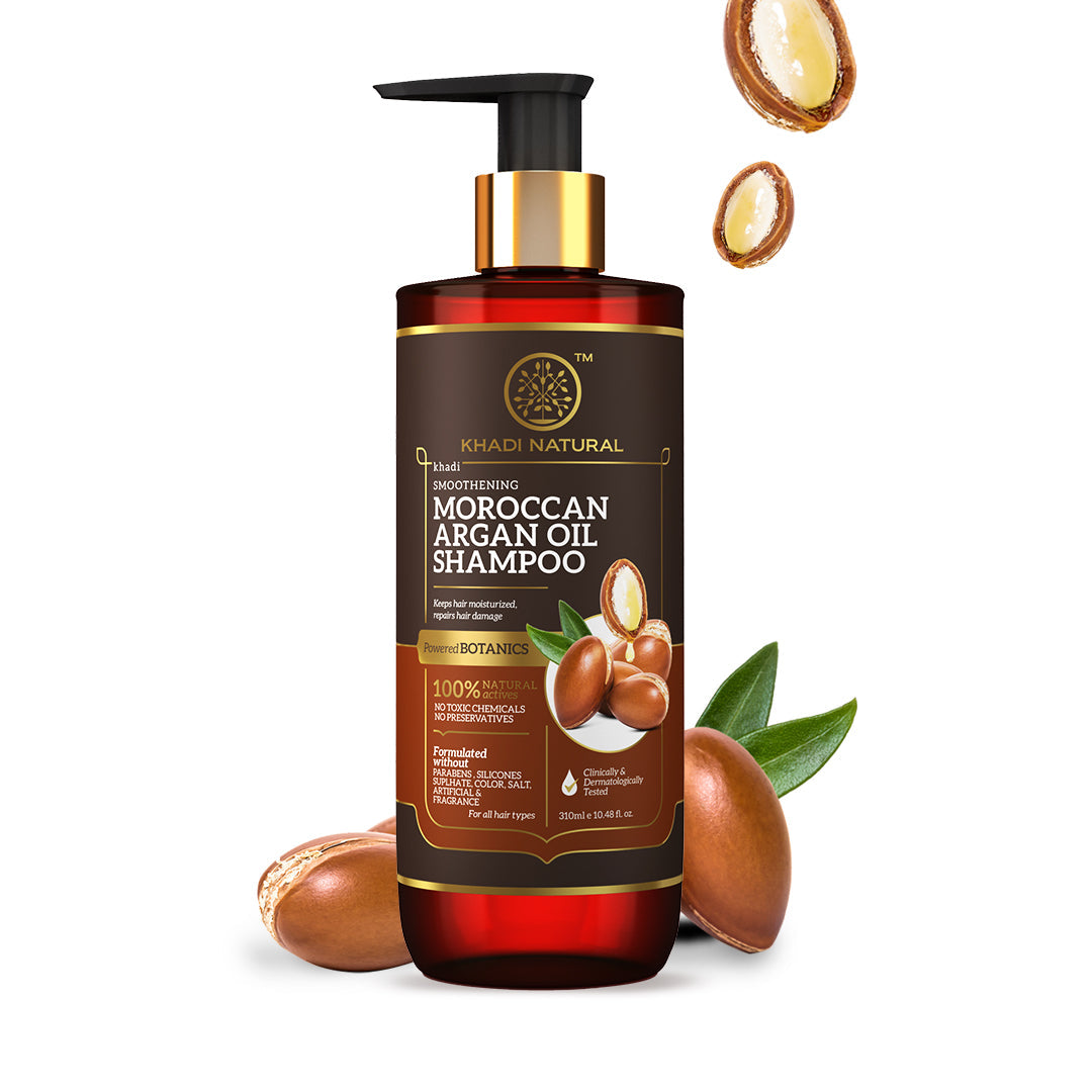 Khadi Natural Moroccan Argan Hair Shampoo Sulphate free - 310ml - Image 5 - Buy from Indicrest
