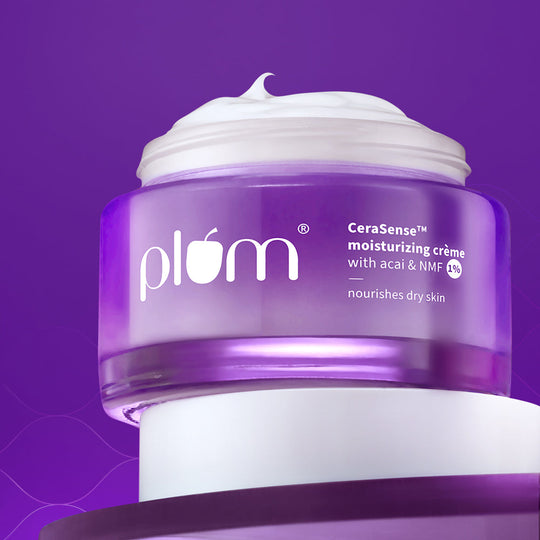 Plum CeraSense™ Moisturizing Cream with Ceramides & Peptides | Instant Barrier Repair | 72-Hr Moisturization | Dermat-Tested, 50g Buy at Indicrest