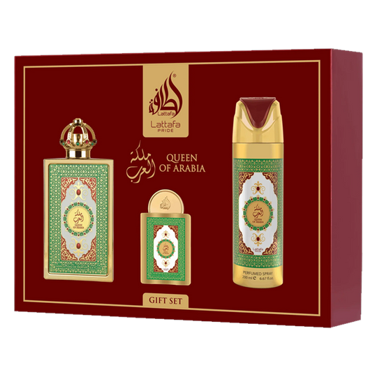 Lattafa Giftset Queen Of Arabia - 3pc - Buy from Indicrest