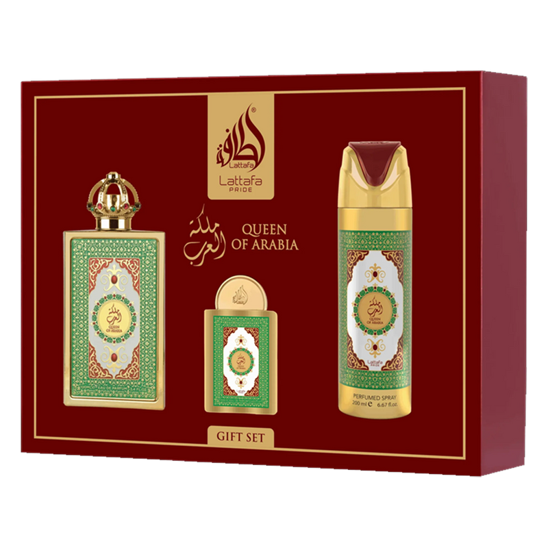 Lattafa Giftset Queen Of Arabia - 3pc - Buy from Indicrest