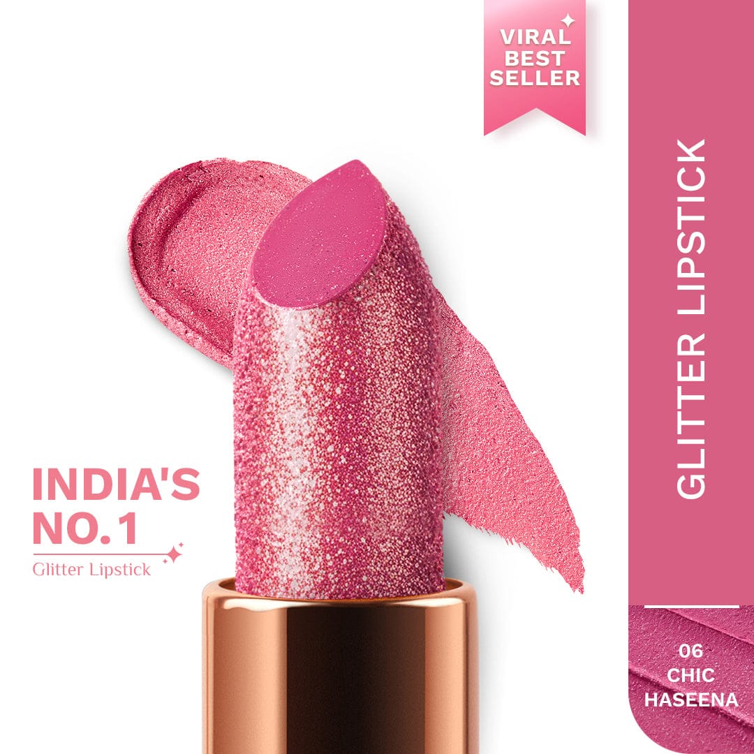 pilgrim dubai bling glitter lipstick chic haseena 06   Buy from Indicrest