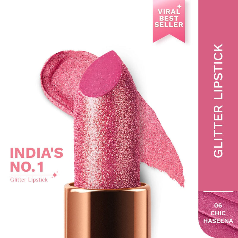 pilgrim dubai bling glitter lipstick chic haseena 06   Buy from Indicrest