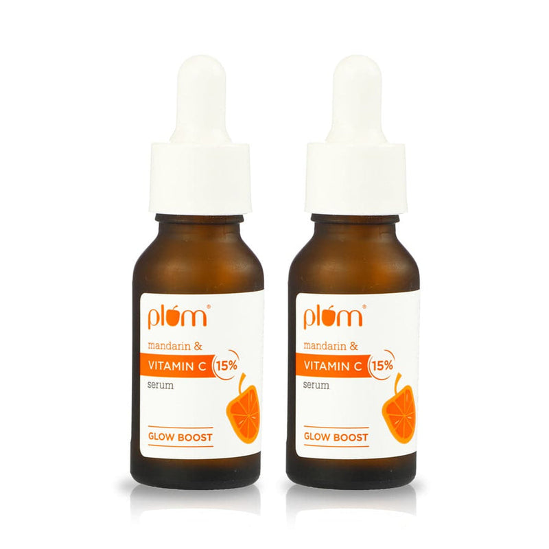 15% Vitamin C Serum with Mandarin for glowing skin, 20ml x 2