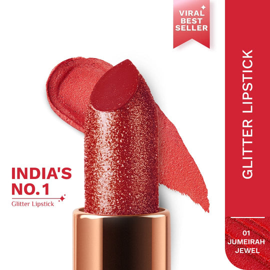 Pilgrim Dubai Bling Glitter Lipstick, Royal Noor - 05 - Buy from Indicrest