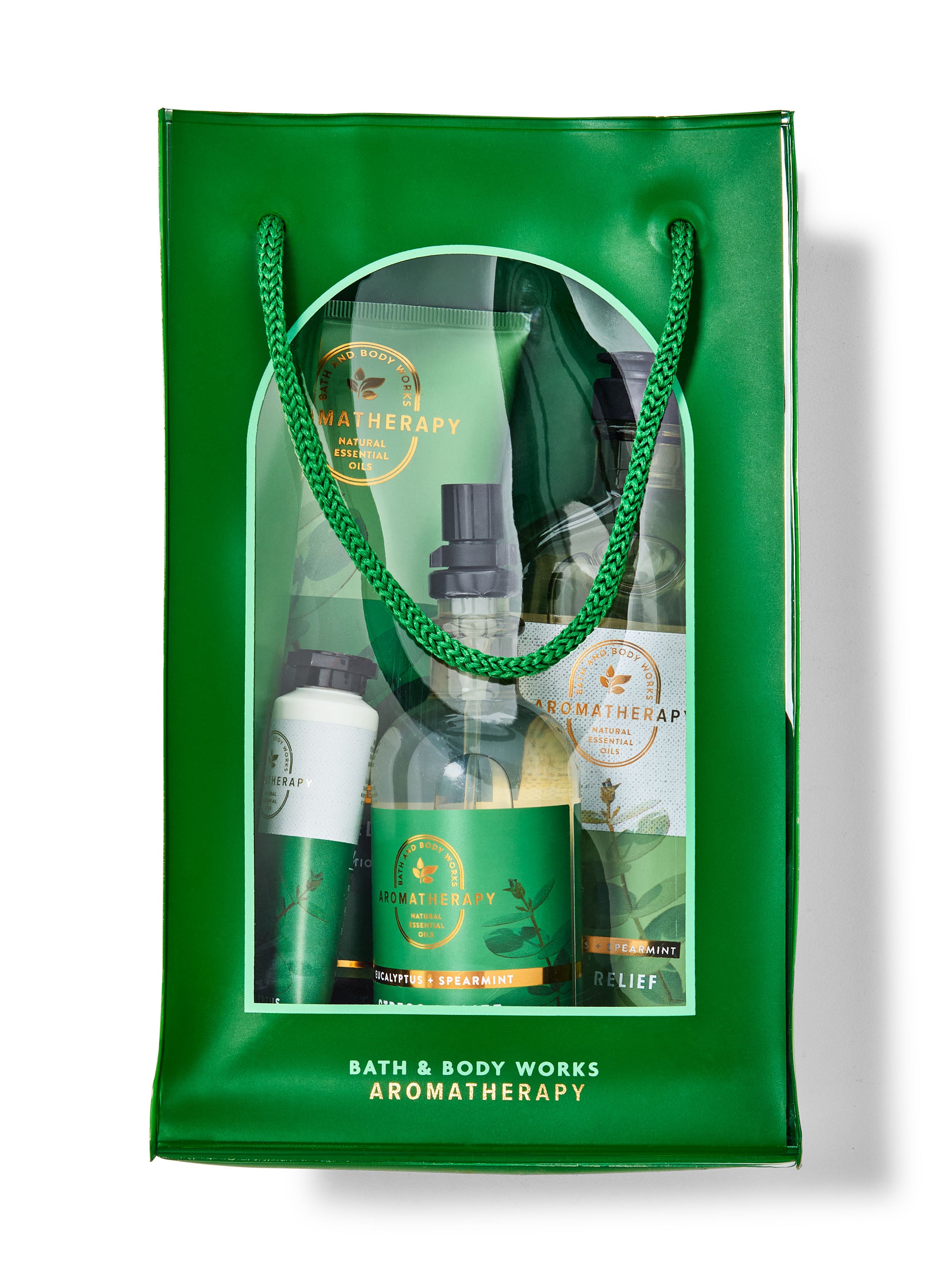 Bath & Body Works Eucalyptus Spearmint Gift Bag Set, Set of 4