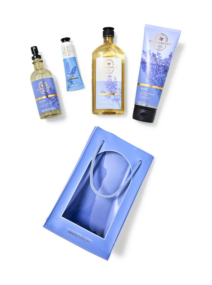 Bath & Body Works Lavender Vanilla Gift Bag Set, Set of 4