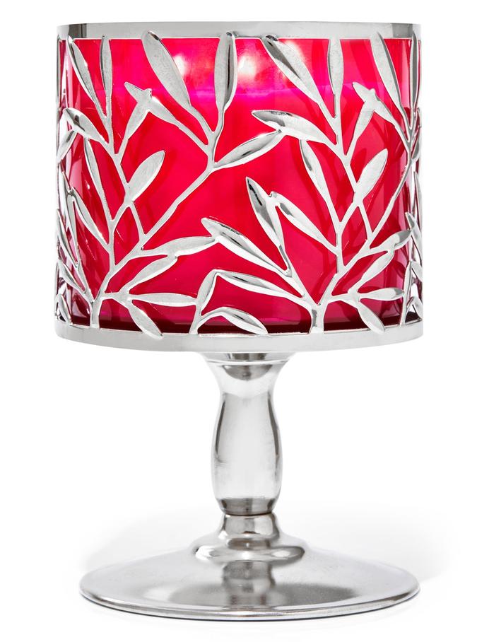 Bath & Body Works Vine Leaf Pedestal 3-Wick Candle Holder, 1 Pc