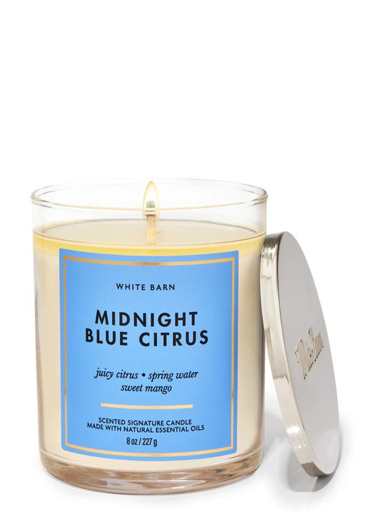Bath & Body Works Midnight Blue Citrus Signature Single Wick Candle, 227 g / 8 oz Buy at Indicrest
