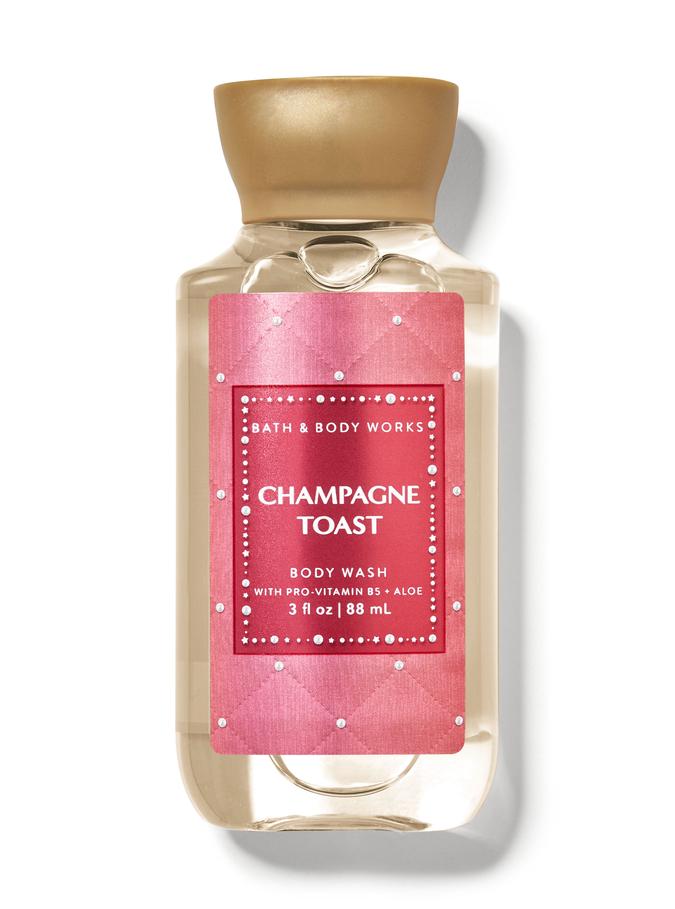 Bath & Body Works Champagne Toast Travel Size Moisturizing Body Wash, 88 ml / 3 fl oz