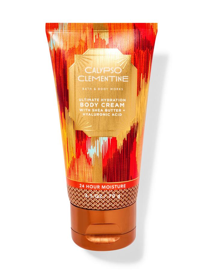 Bath & Body Works Calypso Clementine Travel Size Ultra Hydration Body Cream, 70 g / 2.5 oz