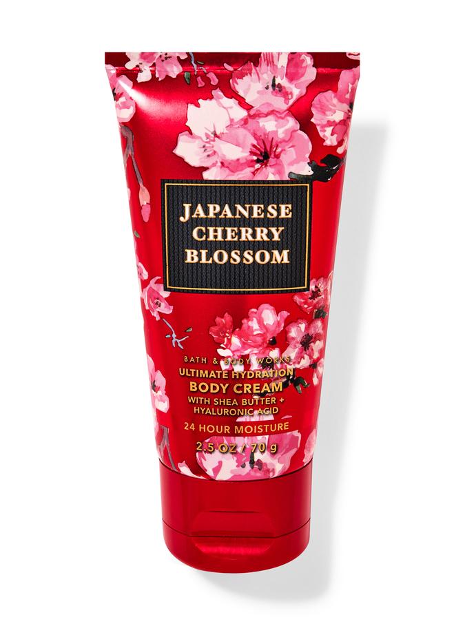 Bath & Body Works Japanese Cherry Blossom Travel Size Ultimate Hydration Body Cream, 70 g / 2.5 oz