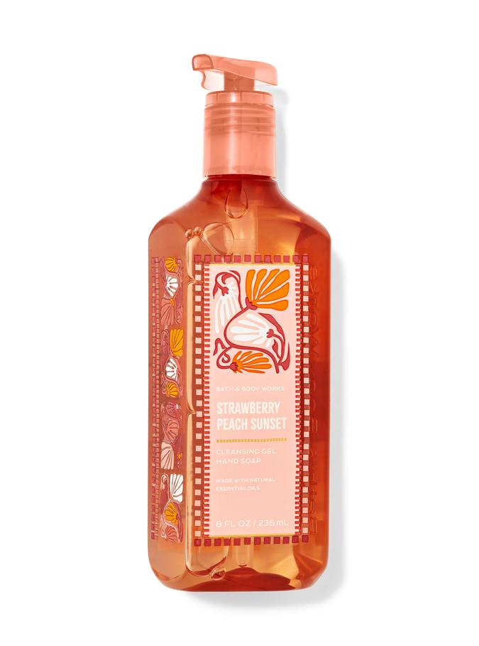 Bath & Body Works Strawberry Peach Sunset Cleansing Gel Hand Soap, 236 ml / 8 fl oz