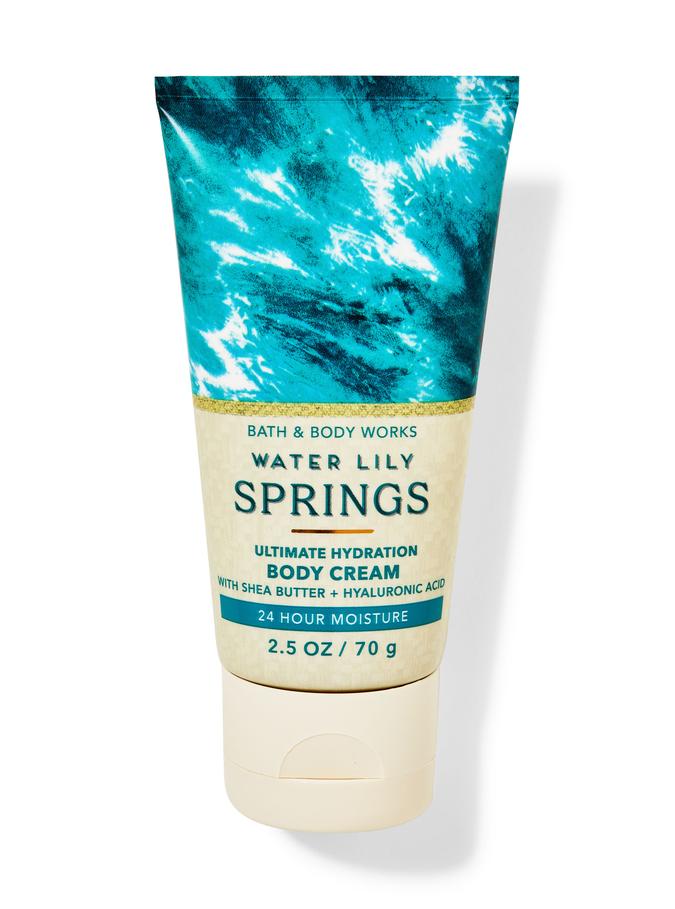 Bath & Body Works Water Lily Springs Travel Size Ultra Hydration Body Cream, 70 g / 2.5 oz