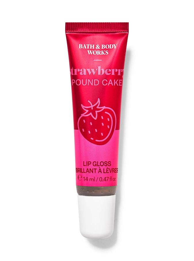 Bath & Body Works Strawberry Pound Cake Lip Gloss, 14 ml / 0.47 fl oz