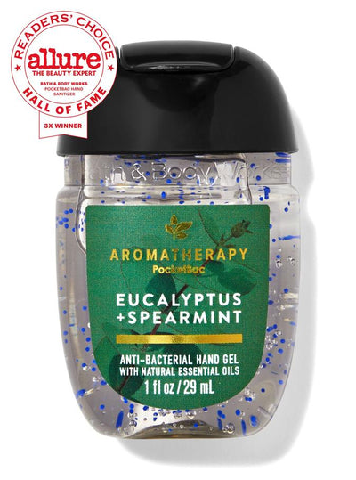 Bath & Body Works Eucalyptus Spearmint Pocketbac Hand Sanitizer, 29 ml / 1 fl oz